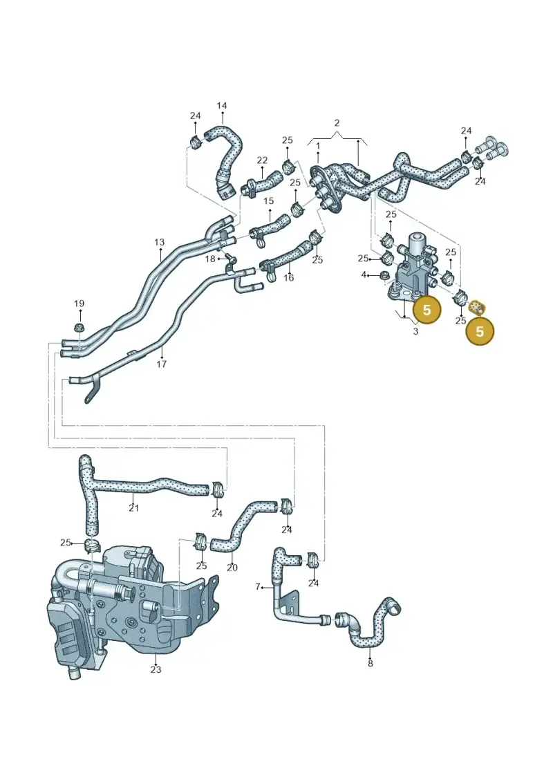 8J0121324 — Audi Q5 (2016-2020) diagram 896121530, position 5