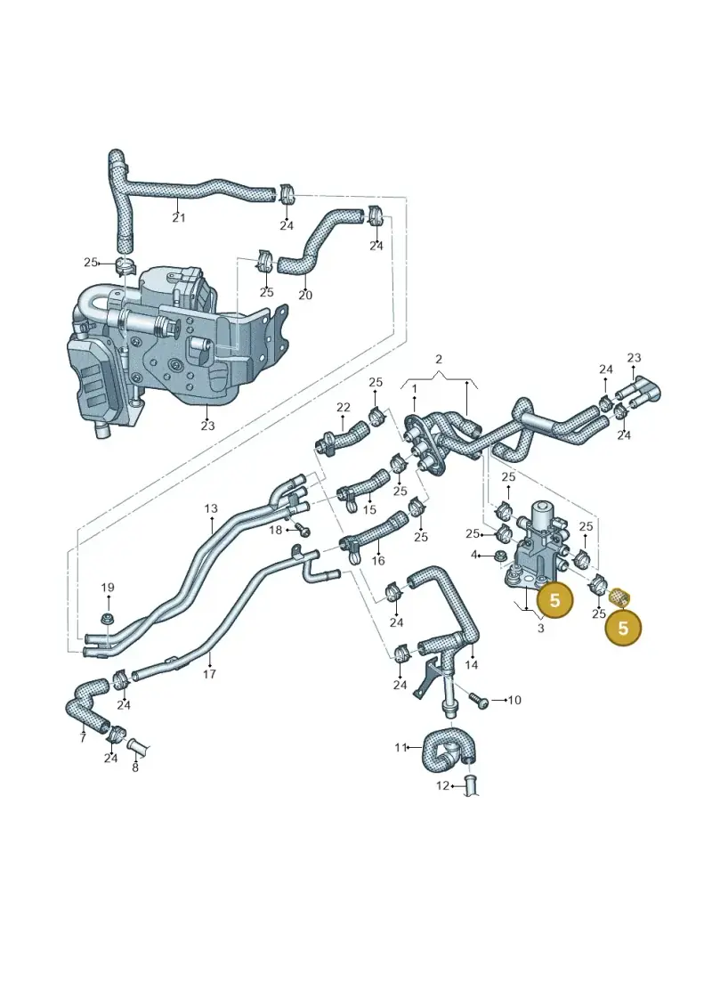 8J0121324 — Audi Q5 (2016-2020) diagram 896121660, position 5