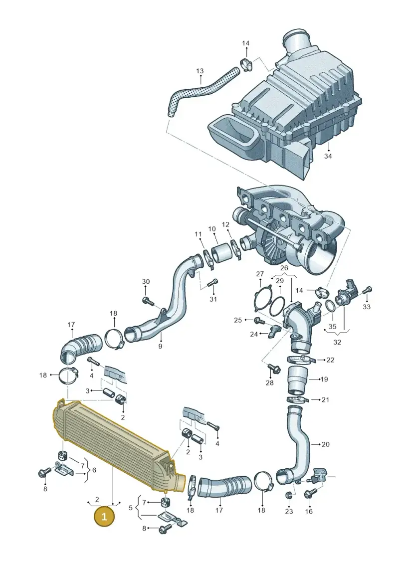 8J0145803 — Audi RS3 Sportback (2011-2012) diagram 676145800, position 1