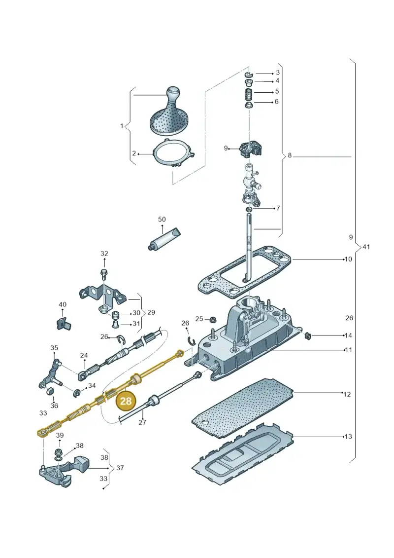 8J0711265D — Audi TTS Coupe 2.0 (2010-2014) diagram 707711400, position 28