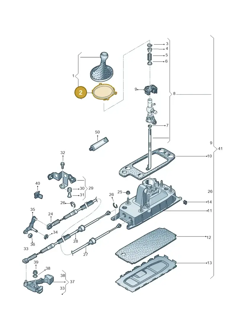8J0863279A3Q7 — Audi TTS Coupe 2.0 (2010-2014) diagram 707711400, position 2