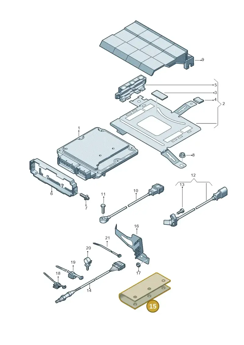 8J0971461 — Audi RSQ3 qu. 2.5 (2013-2018) diagram 764906000, position 15