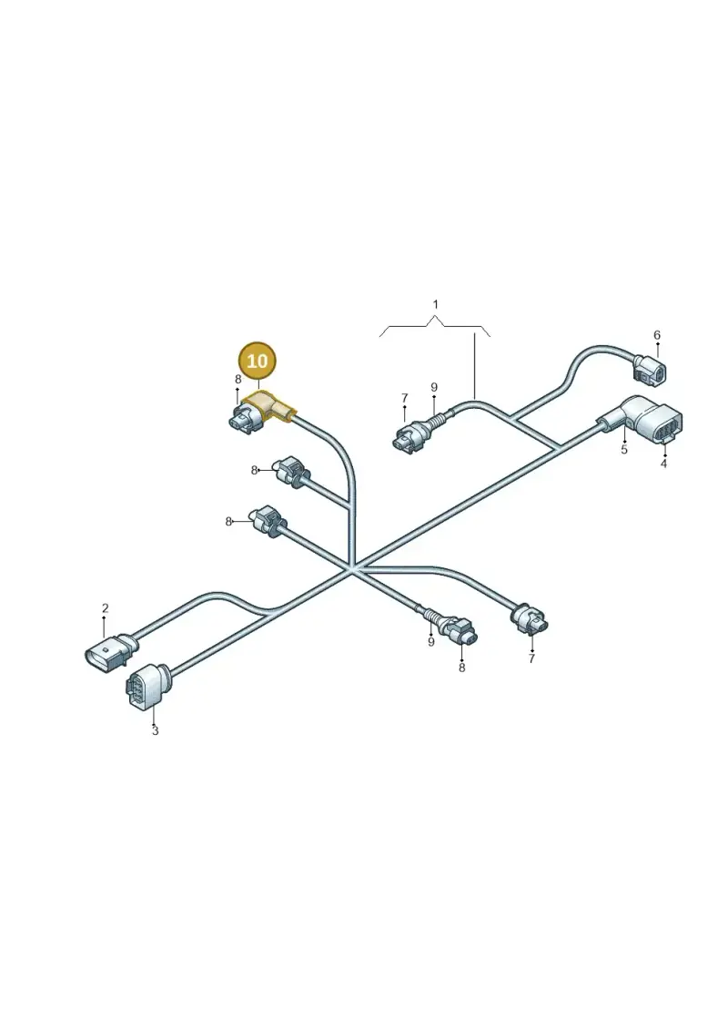 8J0971921 — Audi Q8 Quattro 3,0 (2018-) diagram 788971130, position 10