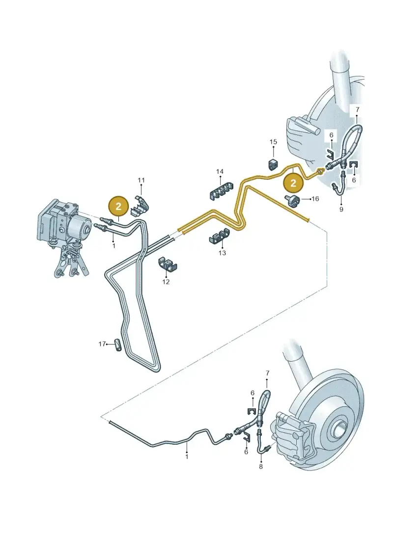 8J1614726D — Audi TTS Coupe 2.0 (2010-2014) diagram 609611300, position 2