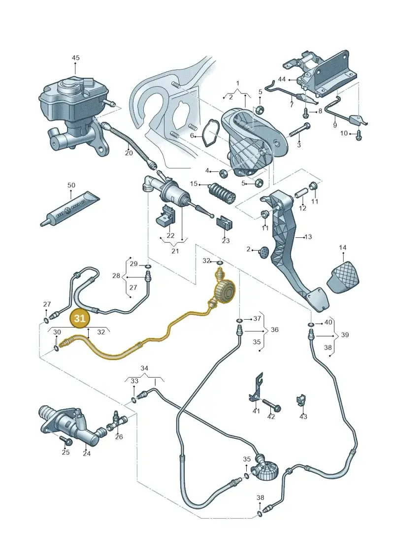 8J1721465B — Audi TTS Coupe 2.0 (2010-2014) diagram 707721250, position 31