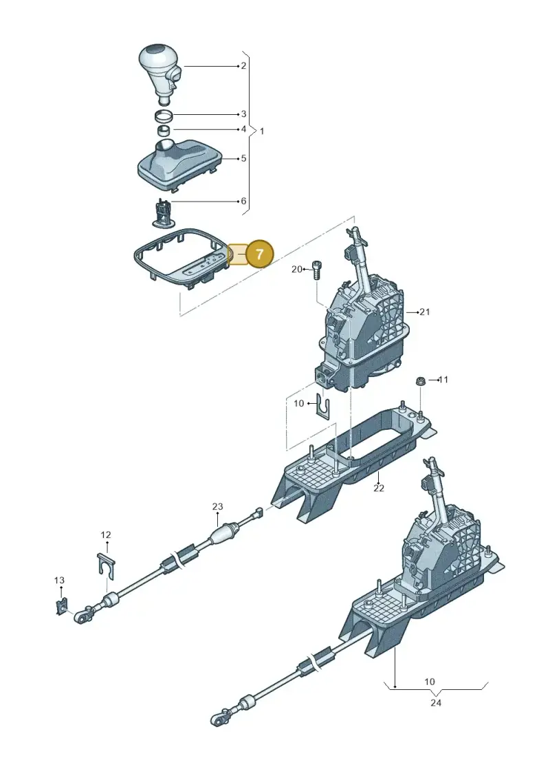 8J27134633Q7 — Audi TTS Coupe 2.0 (2010-2014) diagram 609713150, position 7