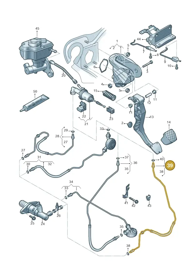 8J2721465B — Audi TTS Coupe 2.0 (2010-2014) diagram 707721250, position 39