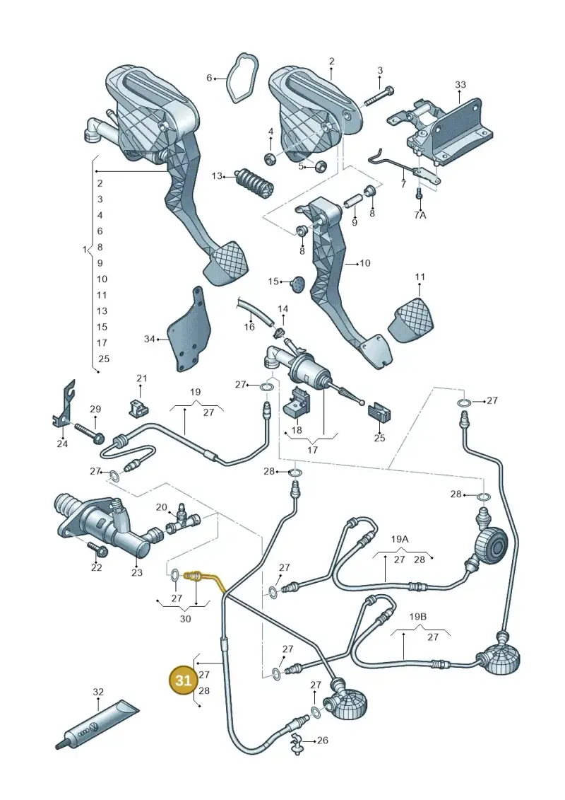 8J2721465C — Audi TT Coupe/Roadster 08> (2007-) diagram 409721250, position 31