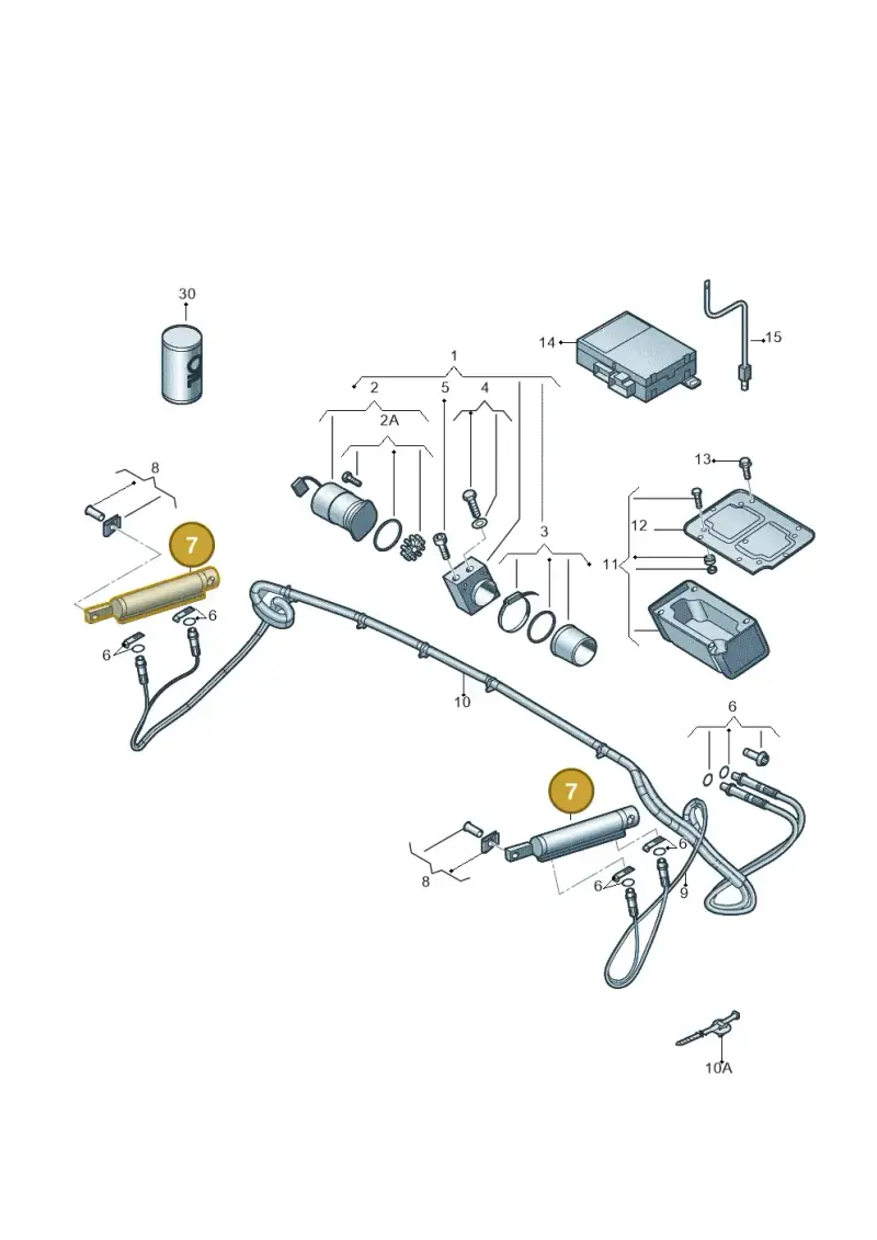 8J7871795 — Audi TTS Coupe 2.0 (2010-2014) diagram 609871200, position 7