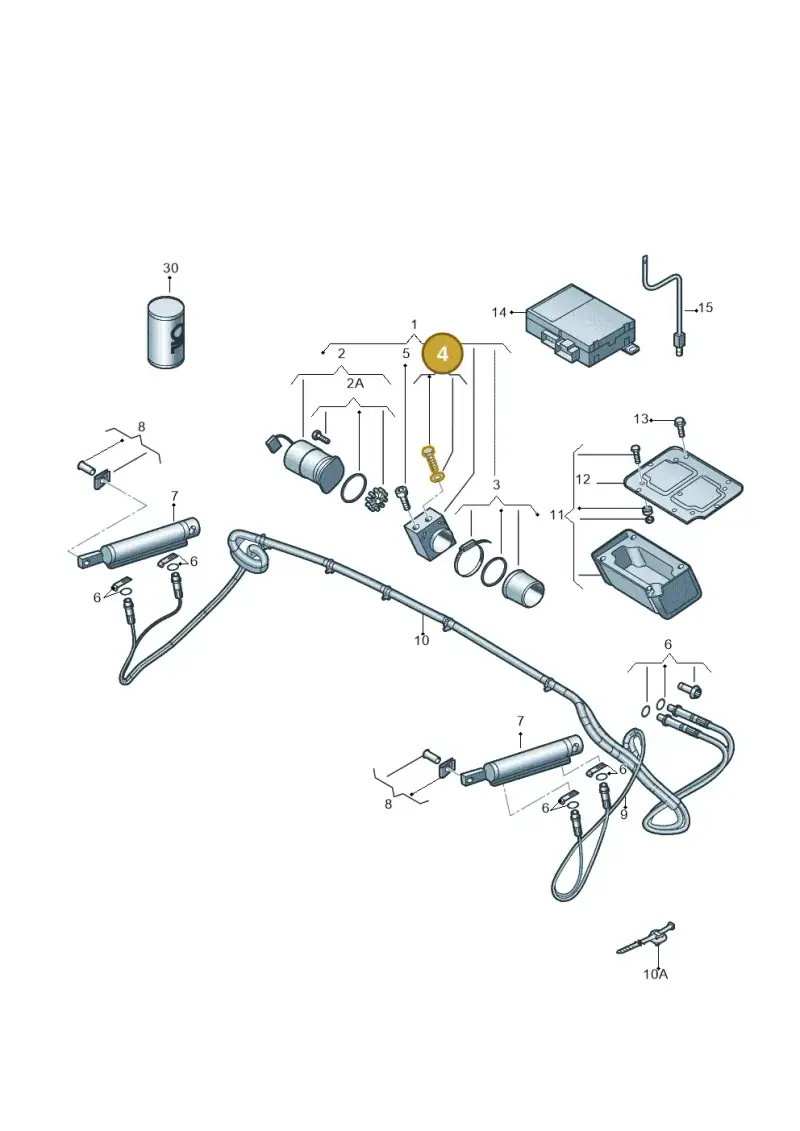 8J7898702 — Audi TTS Coupe 2.0 (2010-2014) diagram 609871200, position 4