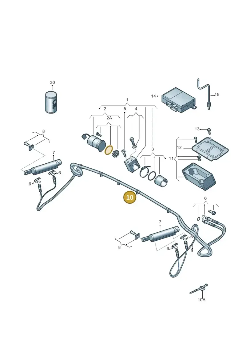 8J7898762 — Audi TTS Coupe 2.0 (2010-2014) diagram 609871200, position 10