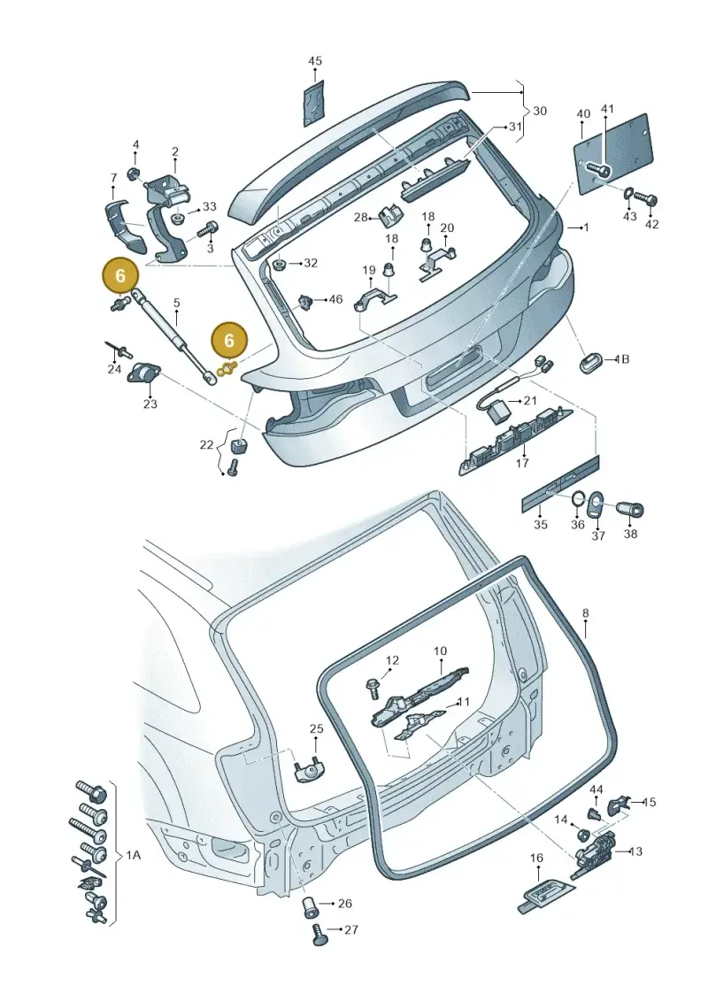 8J8827439D — Audi Q7 qu. 3.0 TDI (2009-2015) diagram 493827000, position 6