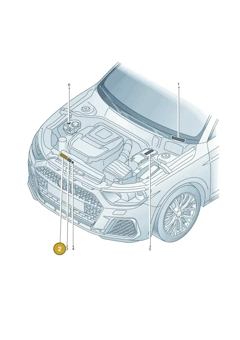 8K0010520B — Audi A1 sportback 1.0 (2018-) diagram 592010100, position 2