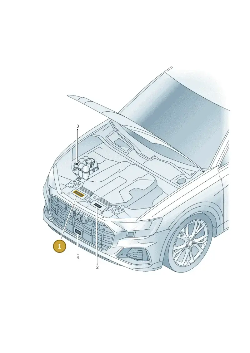 8K0010520C — Audi Q8 Quattro 3,0 (2018-) diagram 429010150, position 1