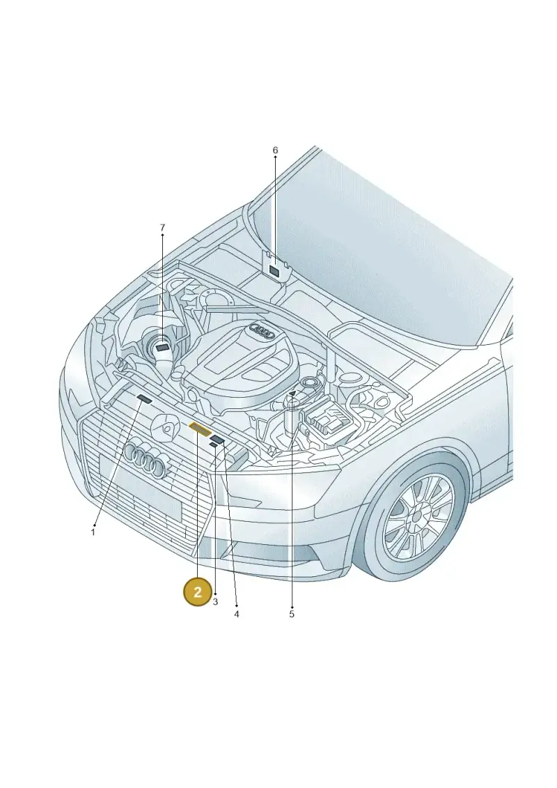 8K0010520G — Audi A5 Sportback (2016-2020) diagram 849010150, position 2
