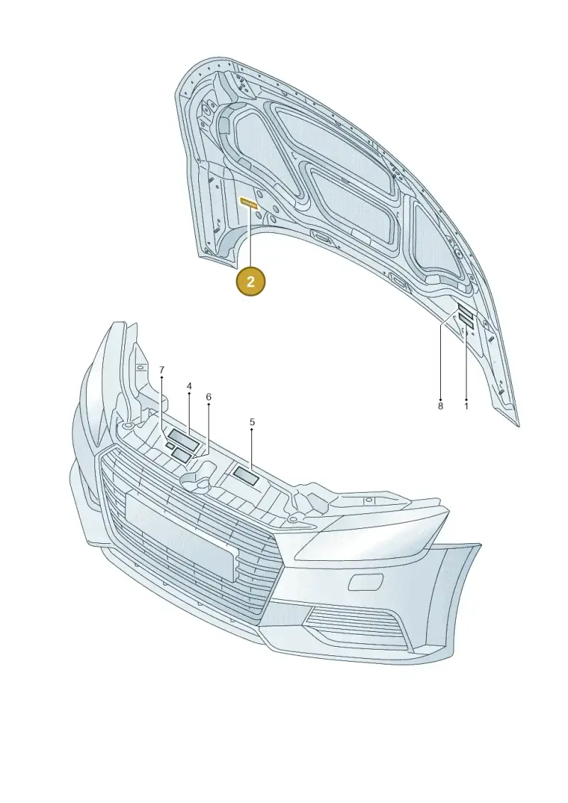 8K0010520G — Audi TTRS Coupe (2016-2023) diagram 850010100, position 2