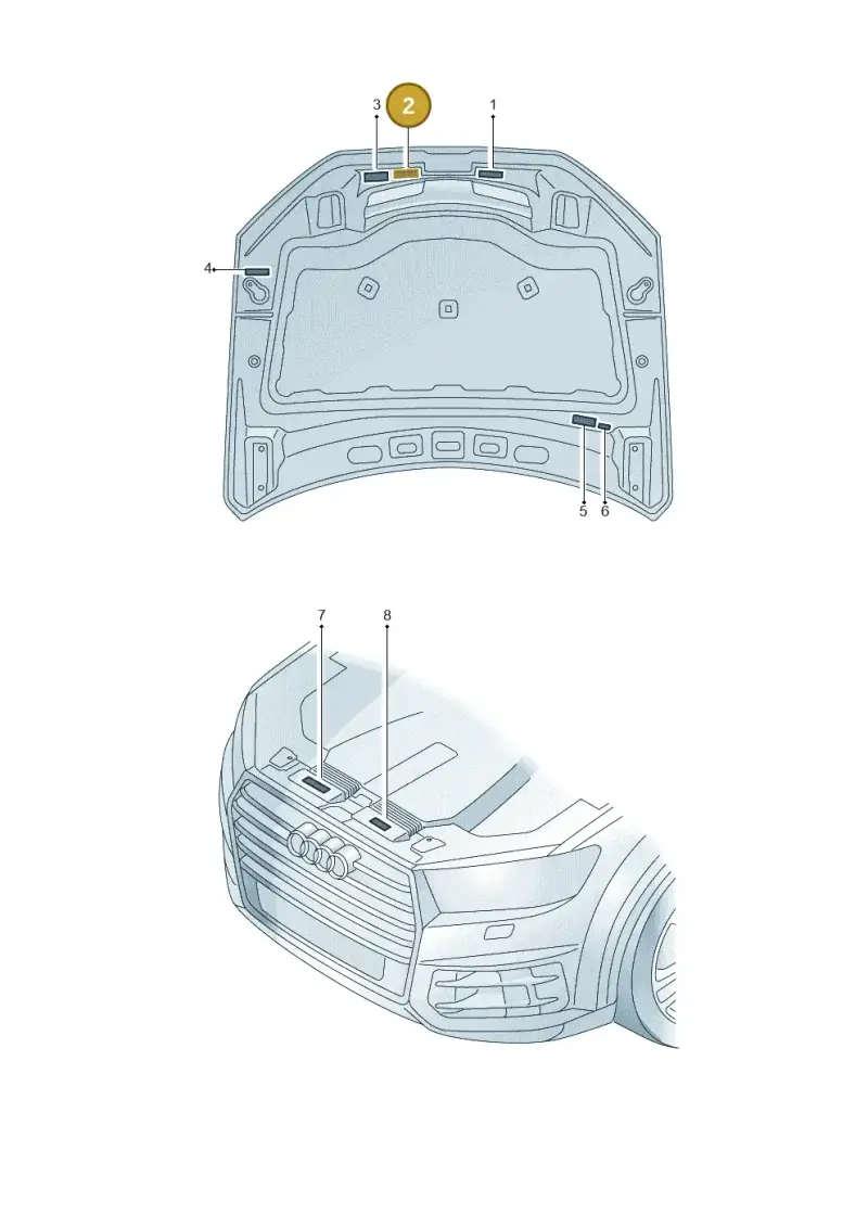 8K0010520H — Audi Q7 qu. 3.0 TDI (2015-2019) diagram 859010100, position 2