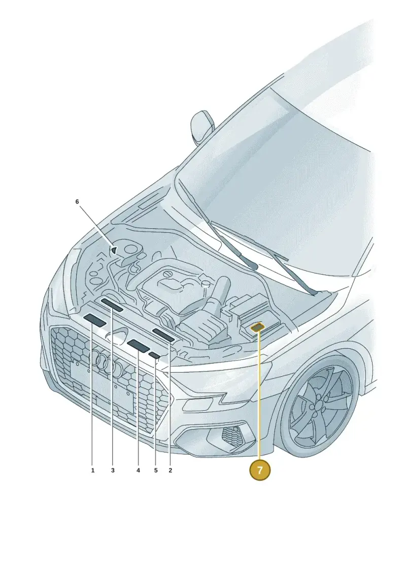 8K0010523 — Audi A3 Sportback (2019-2021) diagram 596010015, position 7