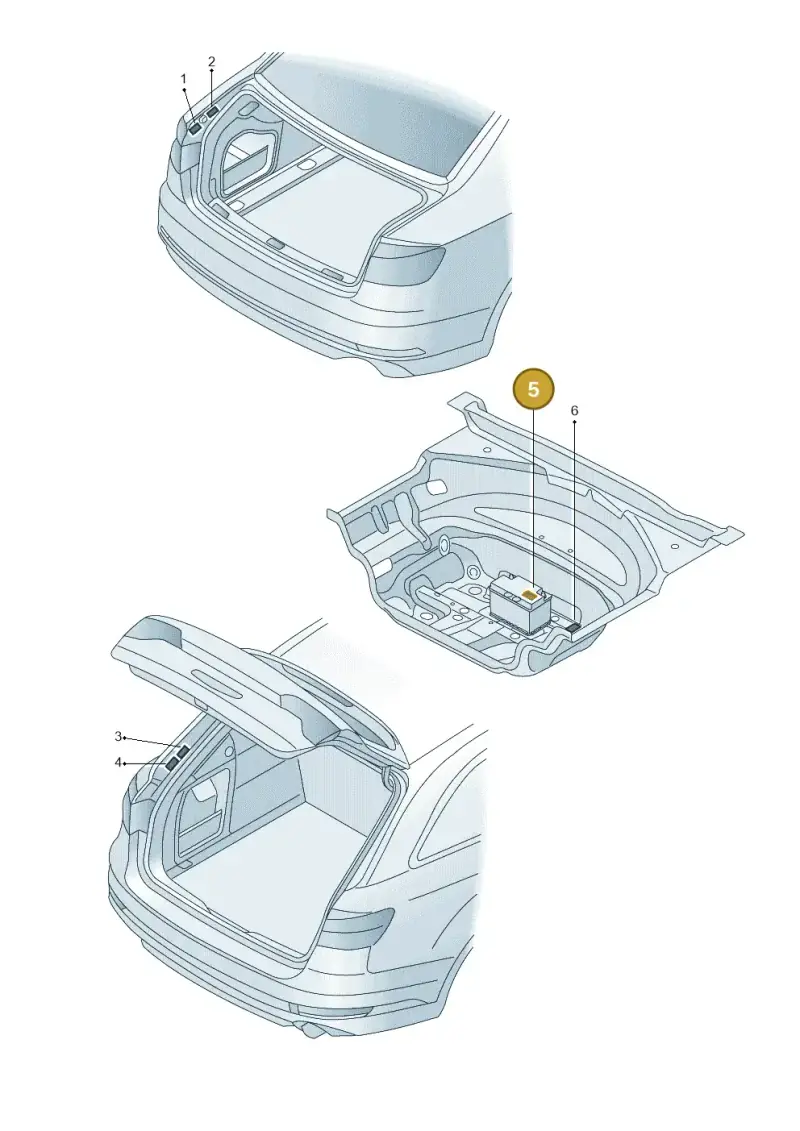 8K0010523 — Audi RS6 Avant (2019-) diagram 849010350, position 5