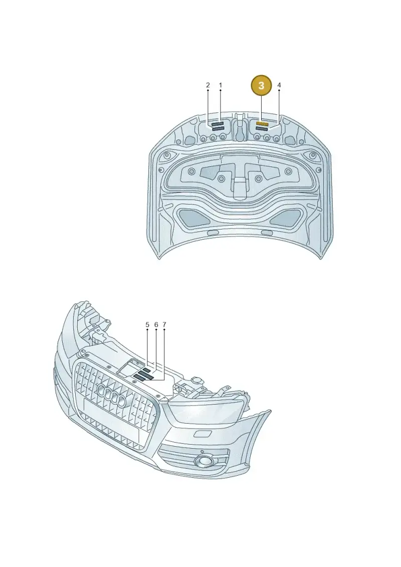 8K0010525A — Audi A8L qu. 3.0 TDI (2013-2018) diagram 771010100, position 3
