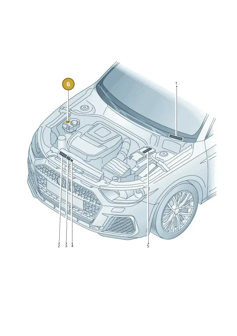 8K0010571 — Audi A1 sportback 1.0 (2018-) diagram 592010100, position 6