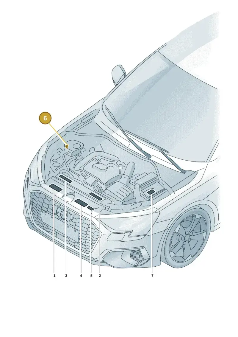 8K0010571 — Audi A3 Sportback (2019-2021) diagram 596010015, position 6
