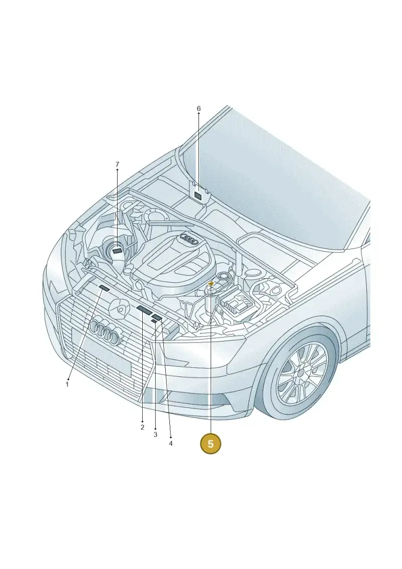8K0010571 — Audi RS4 Avant (2017-) diagram 849010150, position 5