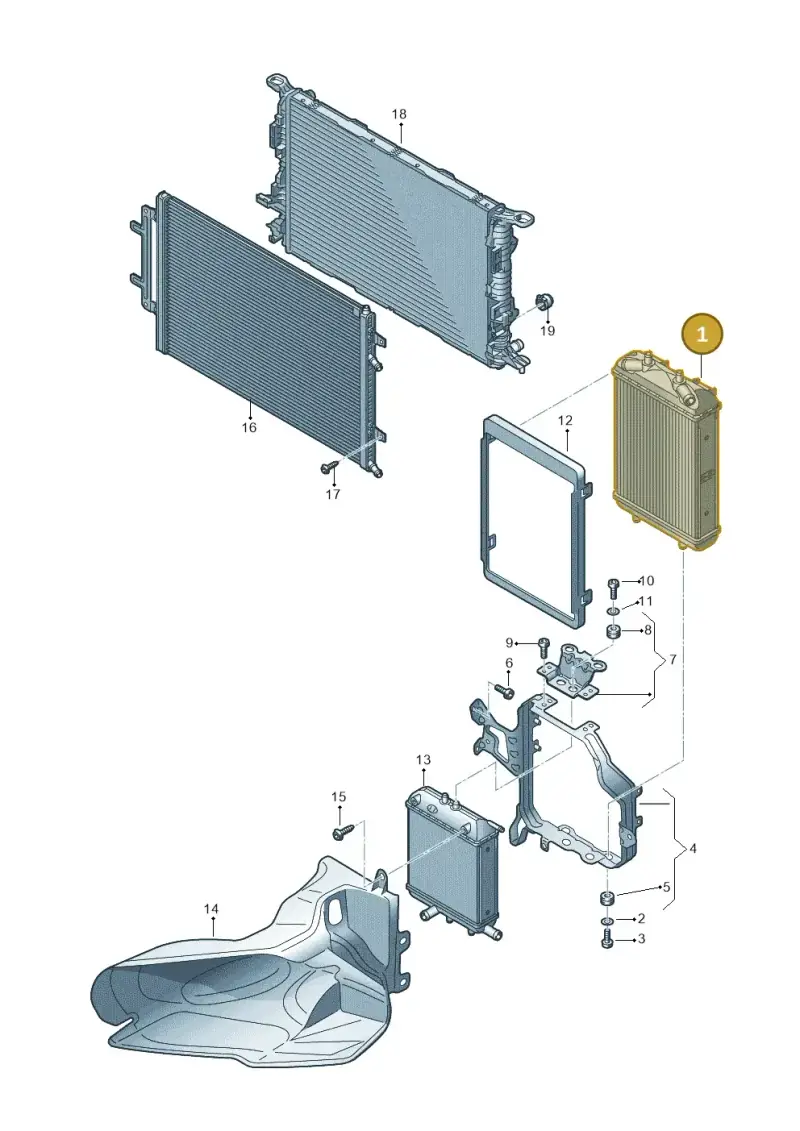 8K0121212C — Audi A8L qu. 3.0 TDI (2013-2018) diagram 771121740, position 1