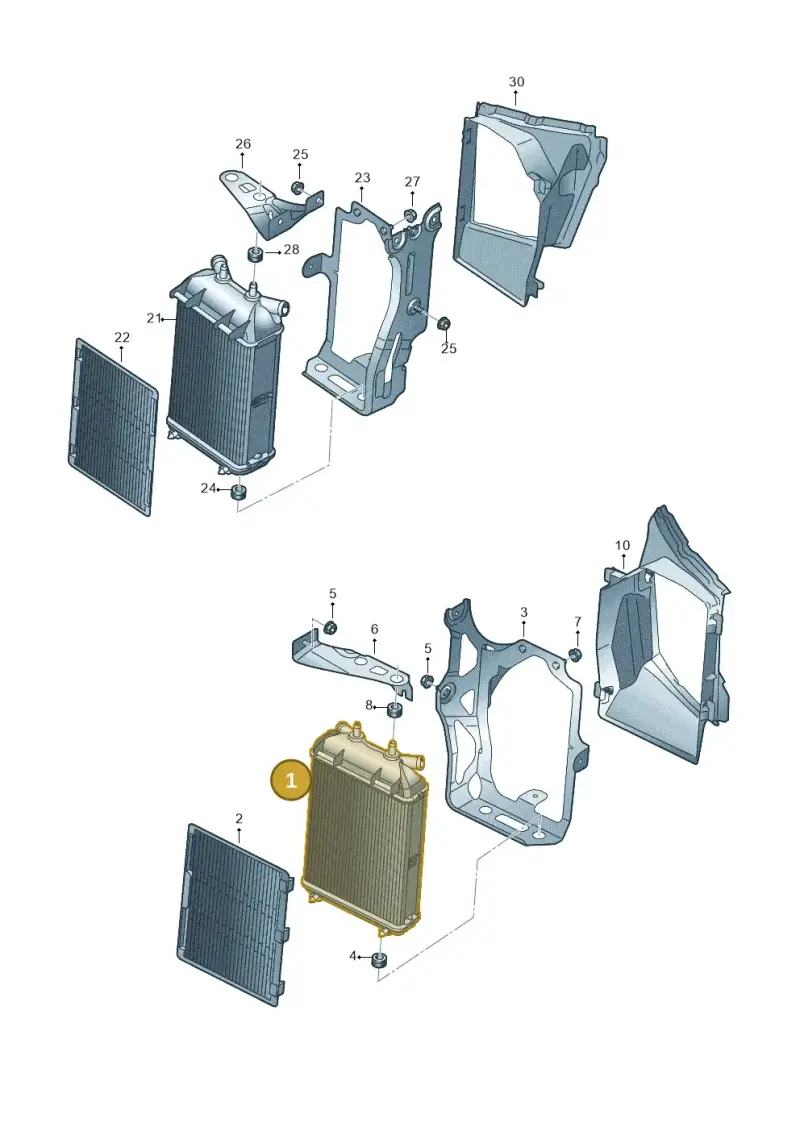 8K0121212C — Audi RS3 Limousine (2017-2020) diagram 898121710, position 1