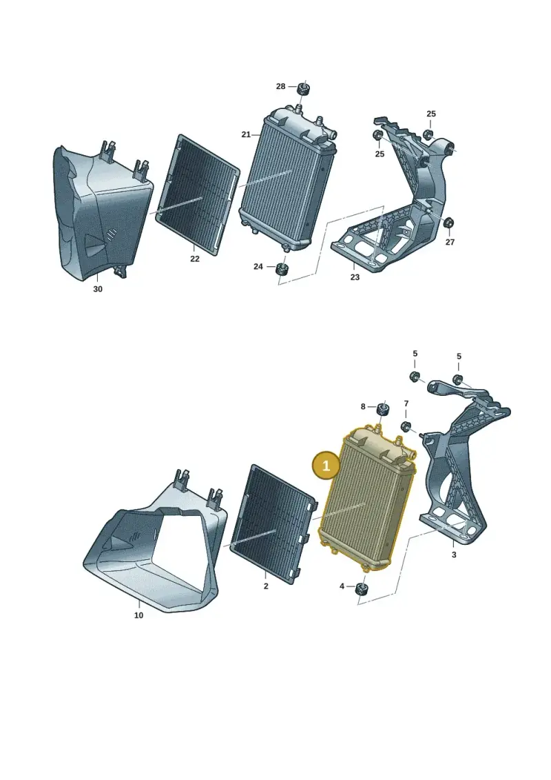 8K0121212C — Audi RSQ3 Sportback (2019-2024) diagram f3z121030, position 1