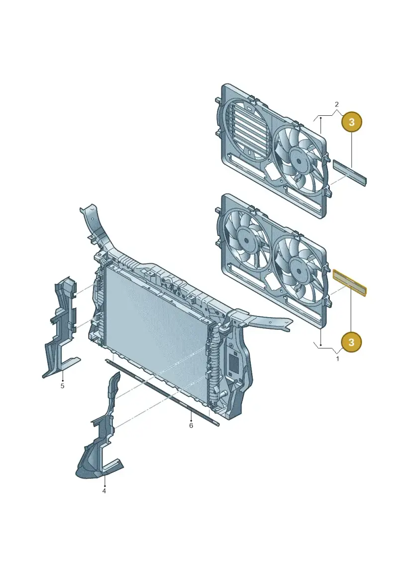 8K0121223A — Audi A5 Sportback (2011-2017) diagram 620121940, position 3