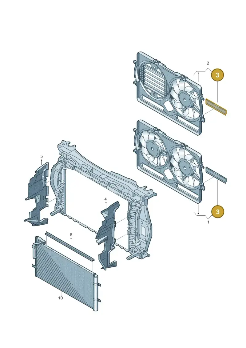 8K0121223A — Audi Q3 1.4 (2016-) diagram 728121900, position 3
