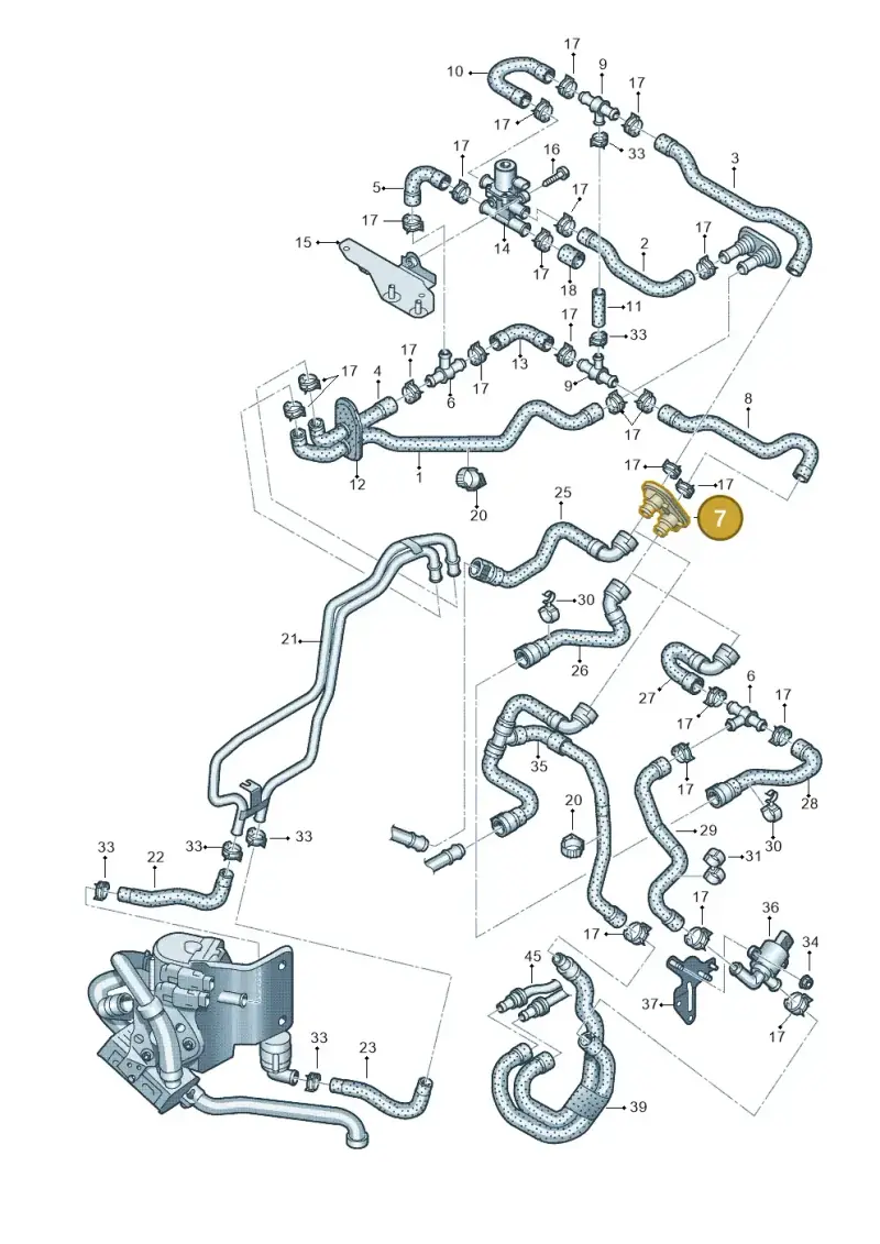 8K0122291A — Audi A5 Sportback (2011-2017) diagram 724261260, position 7