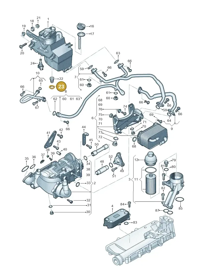 8K0129697 — Audi R8 Spyder (2015-2024) diagram 872115100, position 23