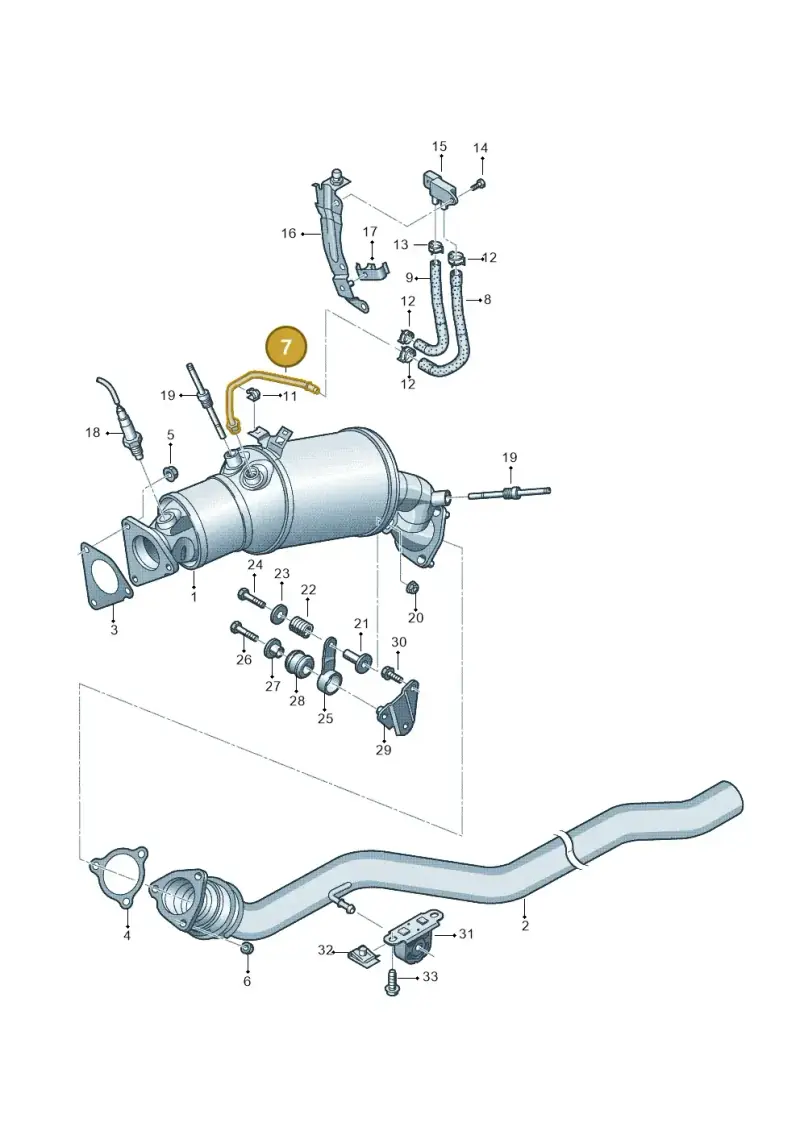 8K0131205C — Audi A6 2.0 tdi (2010-2015) diagram 717253400, position 7