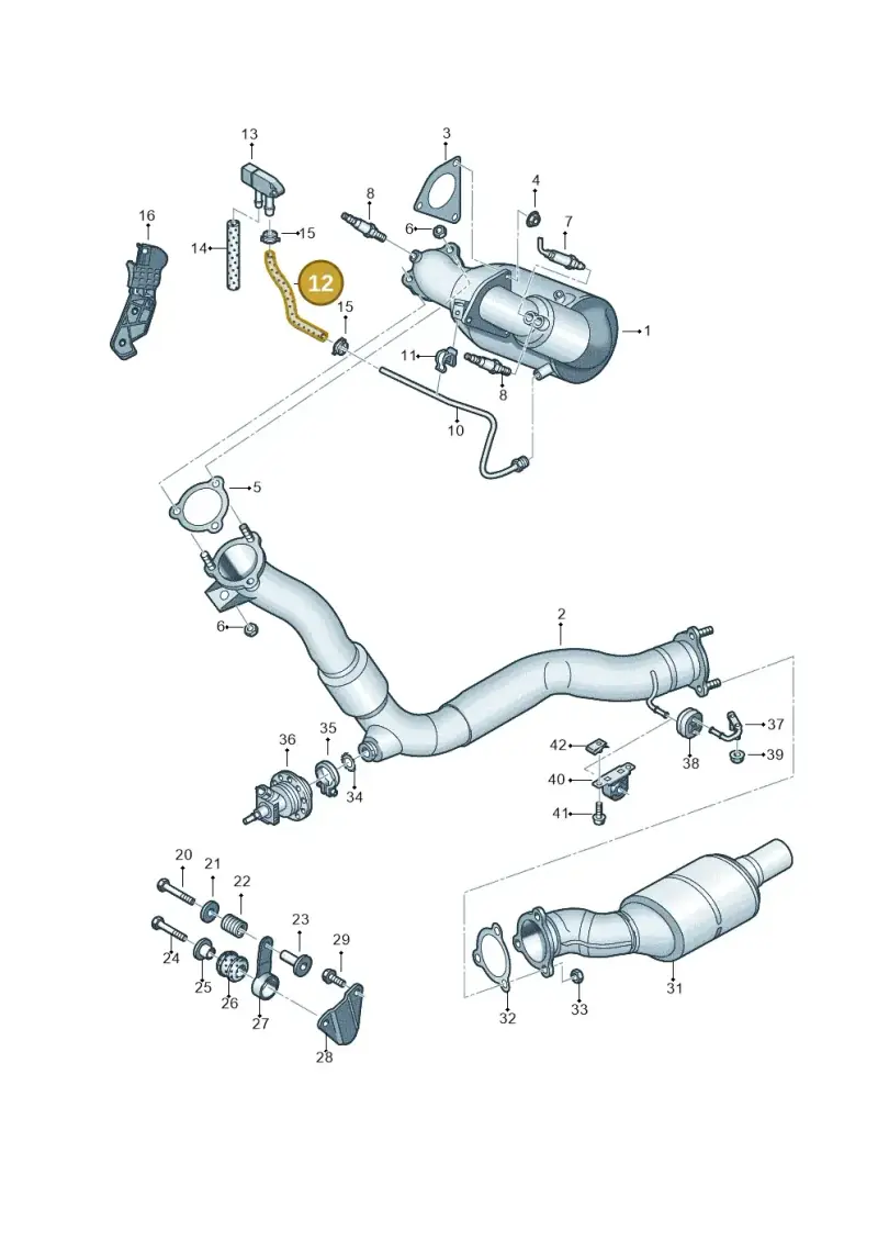 8K0131850M — Audi A5 Sportback (2011-2017) diagram 725253750, position 12