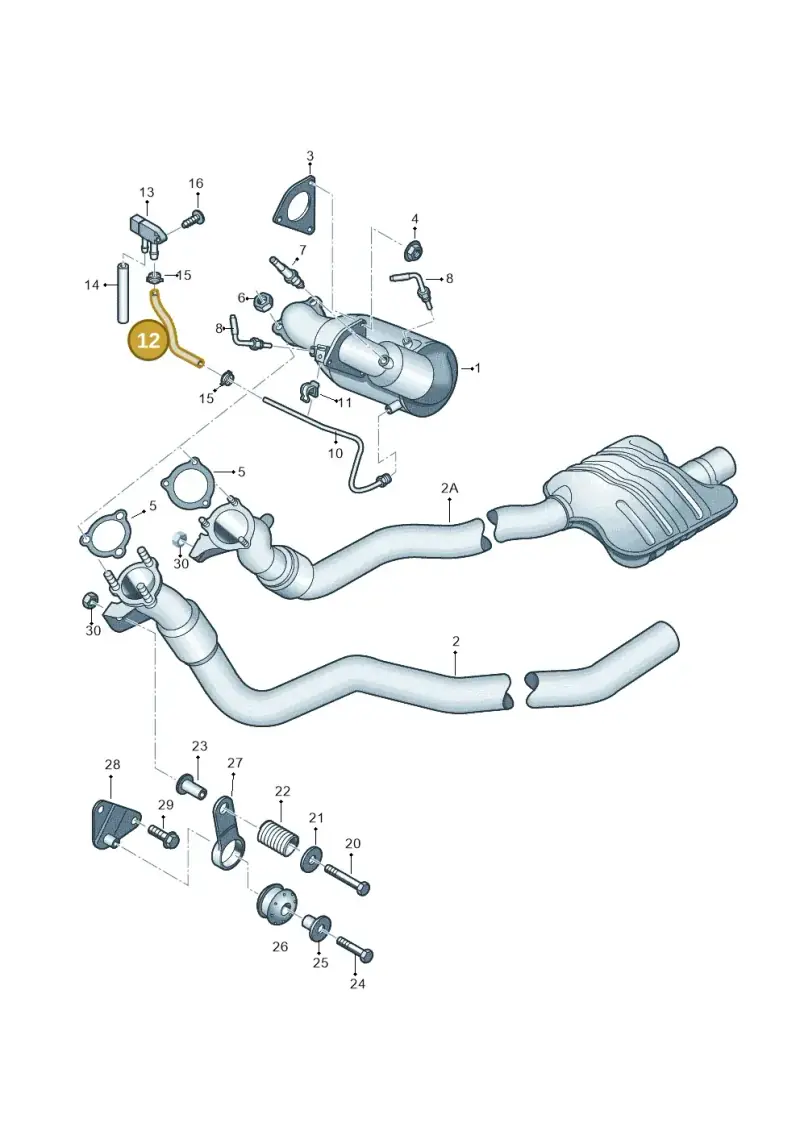 8K0131850M — Audi Q5 qu. 2.0 TDI (2012-2017) diagram 751253560, position 12