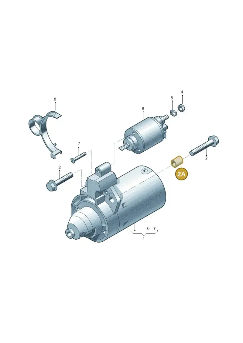 8K0145198 — Audi Q5 qu. 2.0 (2009-2018) diagram 687911000, position 2A