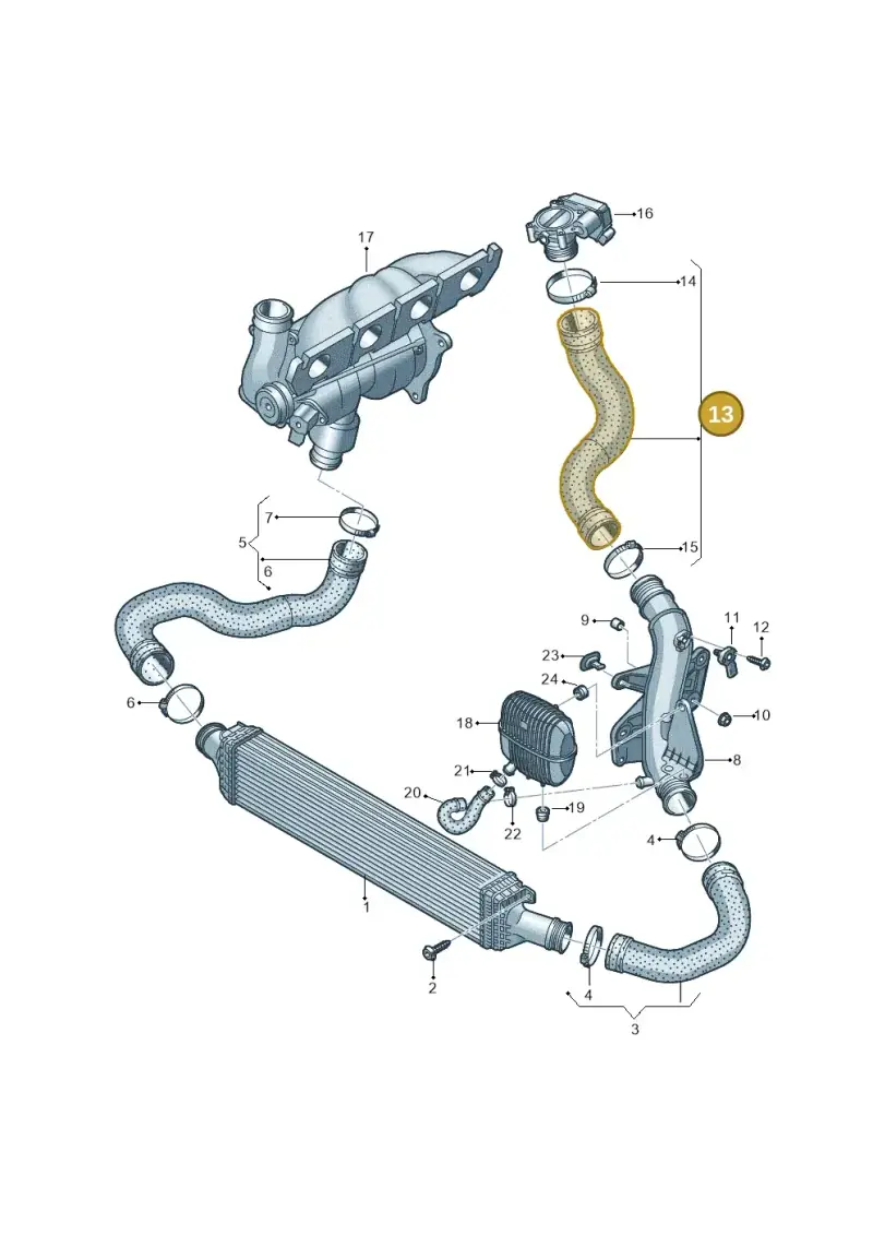 8K0145737Q — Audi A4 Av. Allroad (2008-2016) diagram 620145900, position 13