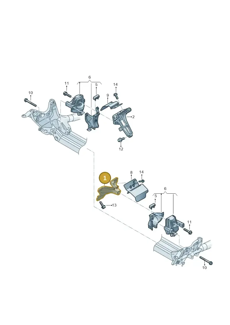 8K0199307BF — Audi Q5 qu. 2.0 TDI (2008-2012) diagram 636199200, position 1