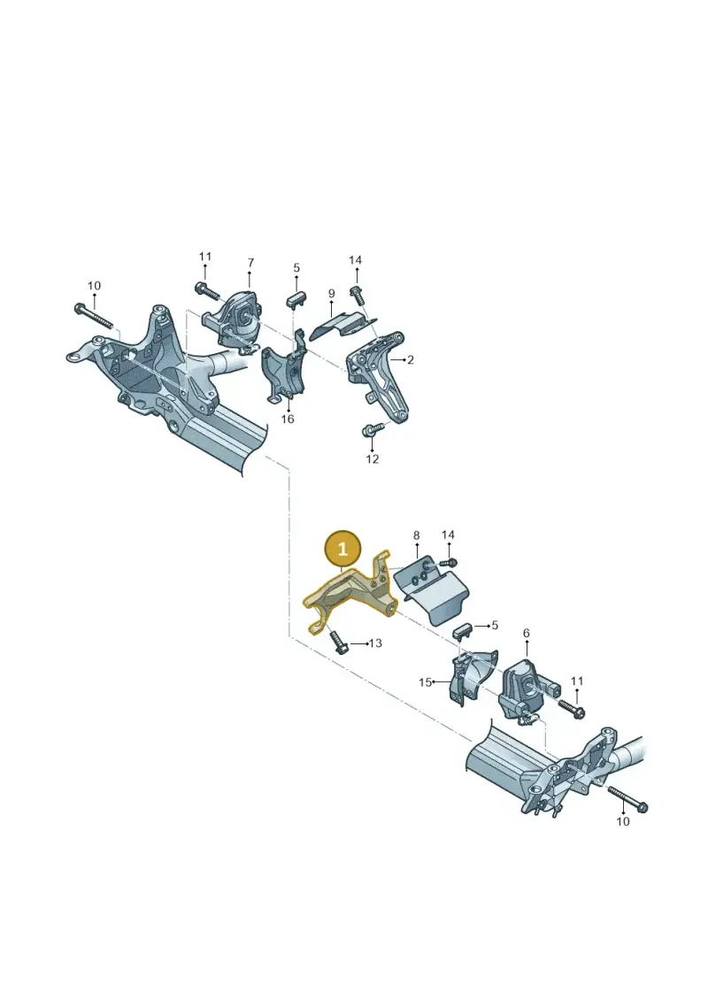 8K0199307BF — Audi Q5 qu. 2.0 TDI (2012-2017) diagram 696199070, position 1