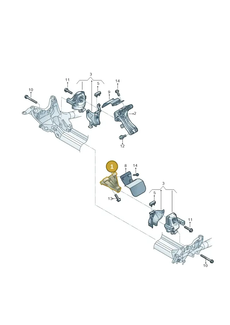 8K0199307BH — Audi A4 Av. Allroad (2008-2016) diagram 673199600, position 1