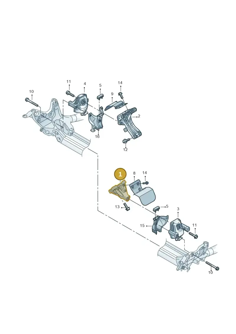 8K0199307BH — Audi A8L qu. 3.0 TDI (2013-2018) diagram 711199500, position 1