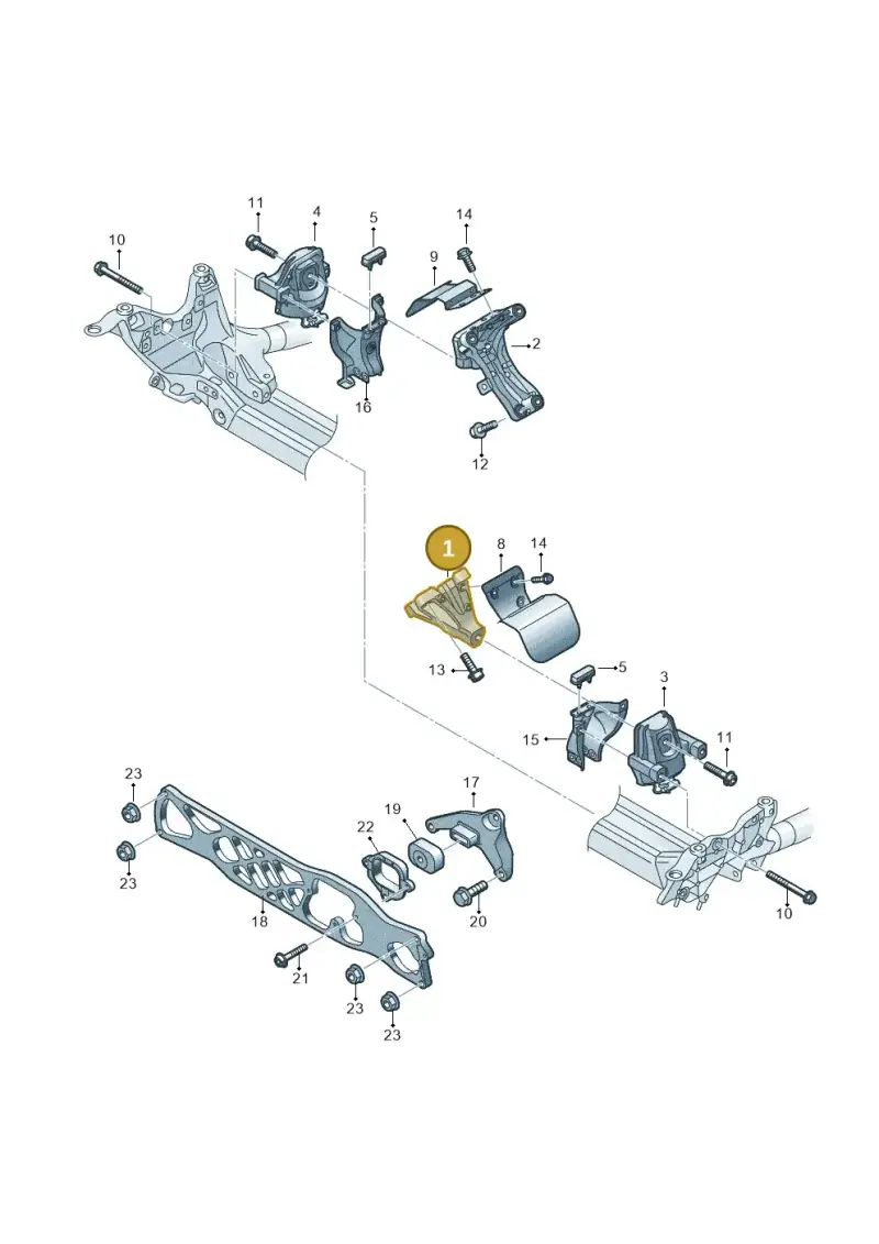 8K0199307BH — Audi A7 Sportback (2014-2018) diagram 788199700, position 1