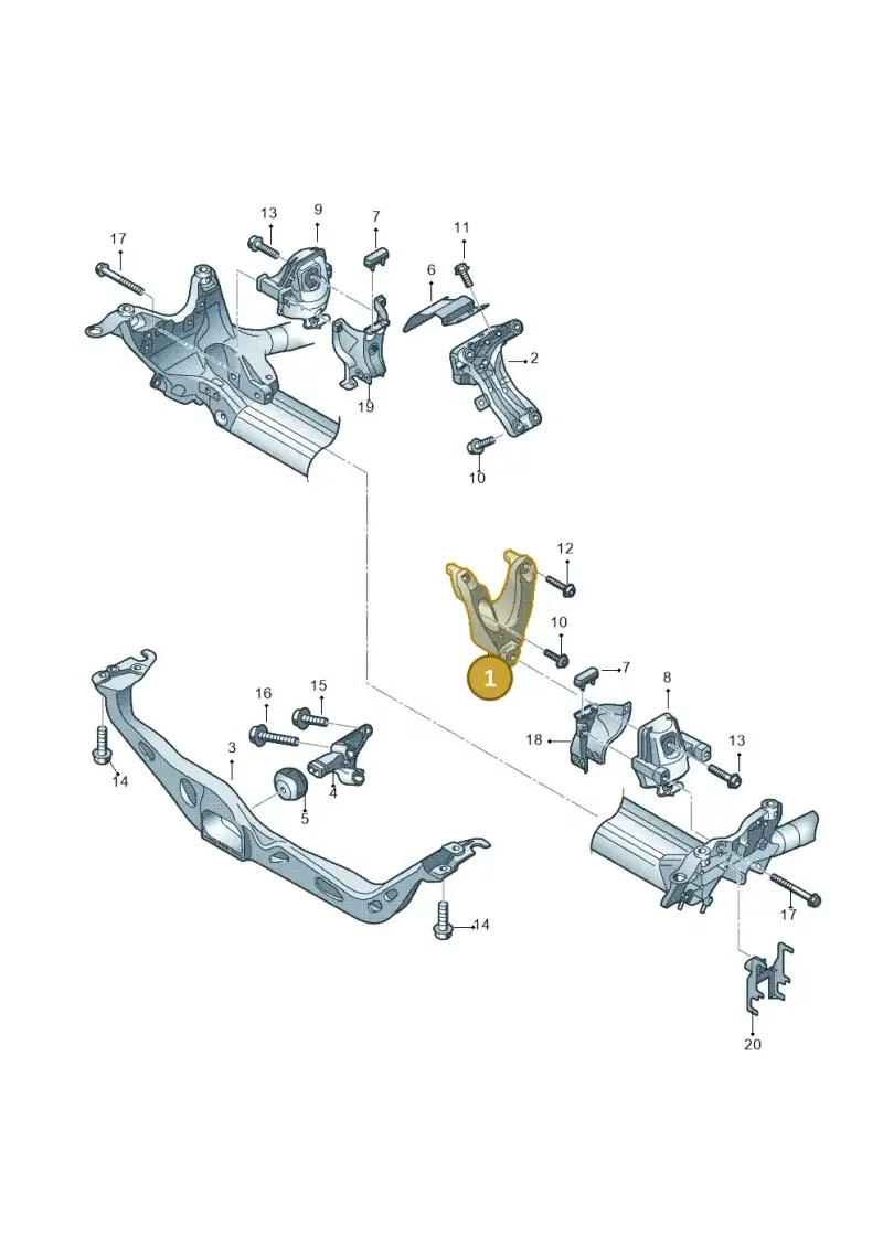 8K0199307CC — Audi A8L qu. 3.0 TDI (2013-2018) diagram 647199050, position 1