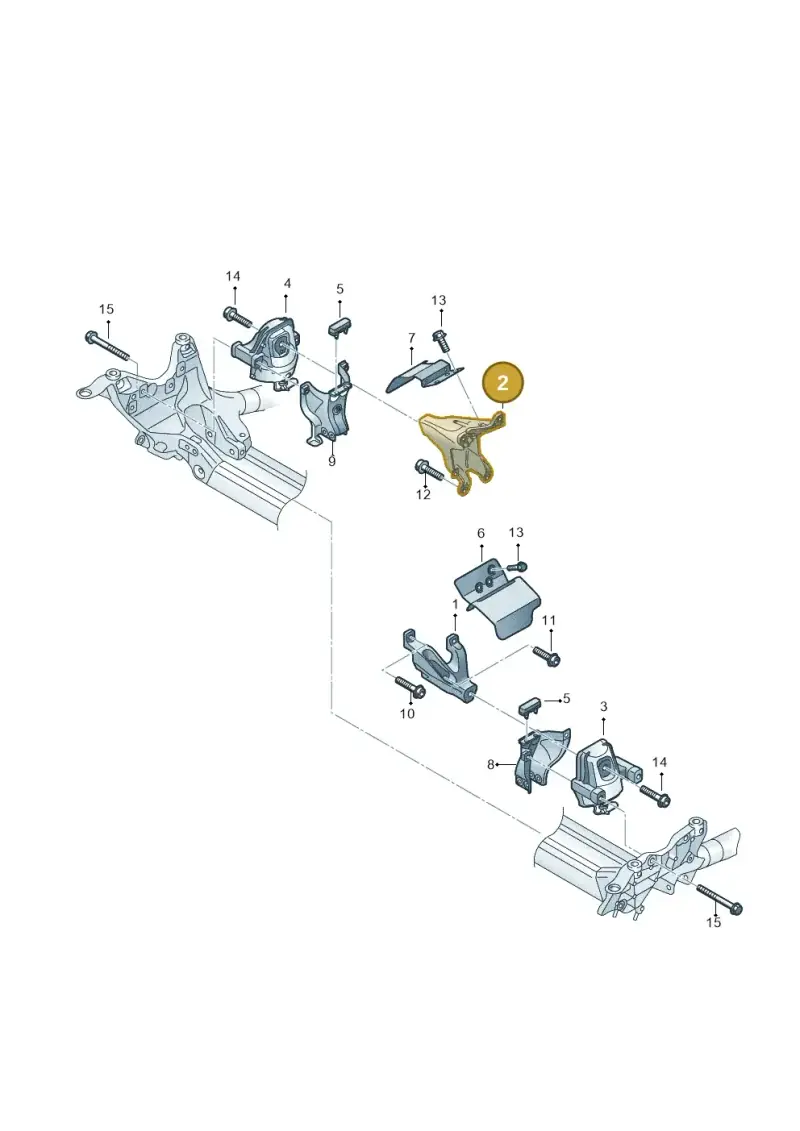8K0199308BD — Audi Q5 qu. 2.0 TDI (2012-2017) diagram 736199030, position 2
