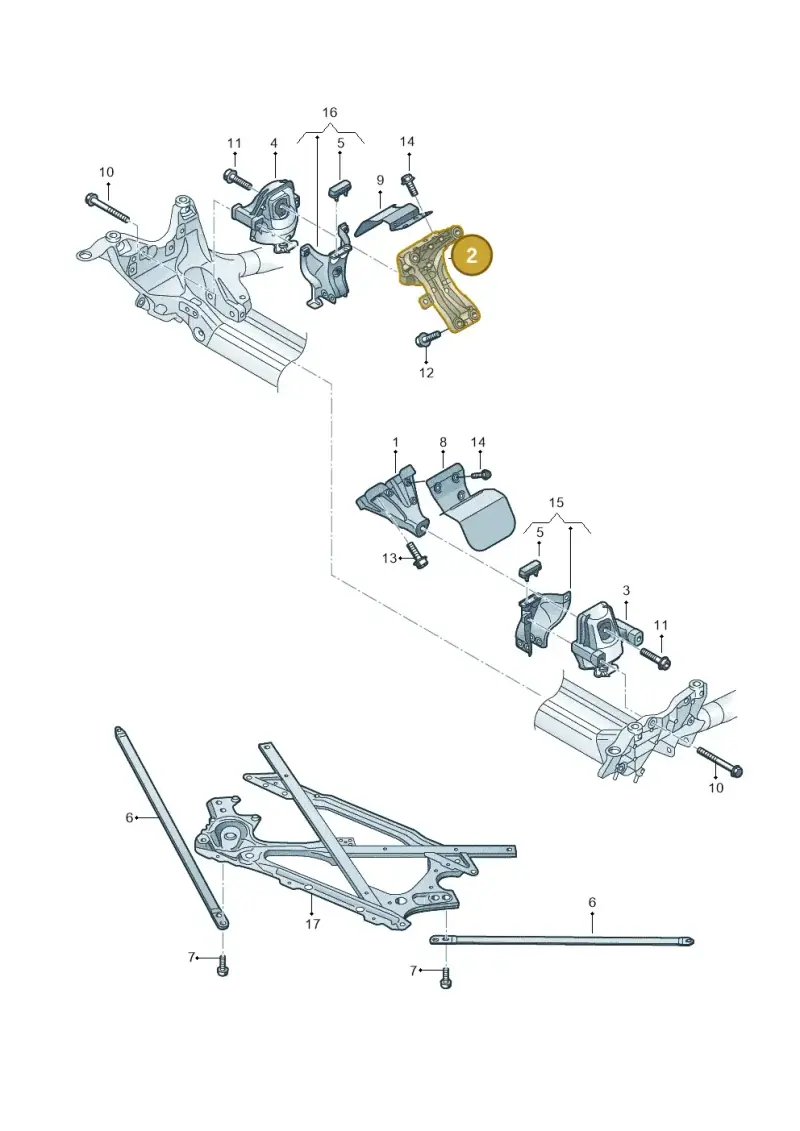 8K0199308BH — Audi A5 Cabrio 2.0 (2008-2012) diagram 670199550, position 2