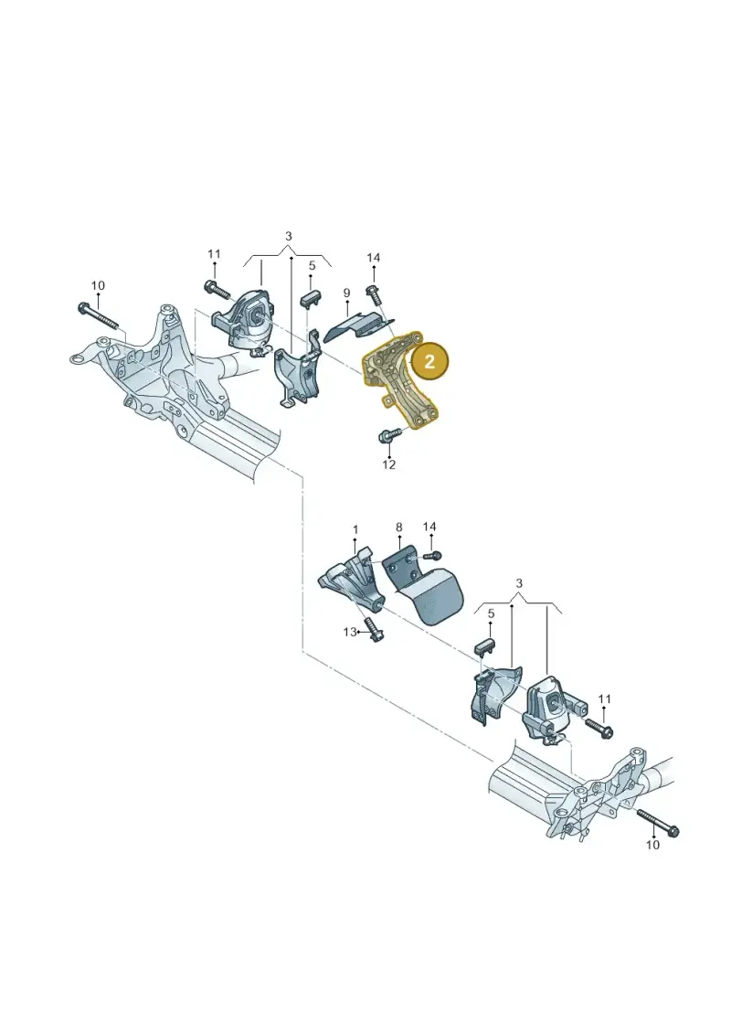 8K0199308BH — Audi A4 Av. Allroad (2008-2016) diagram 673199600, position 2