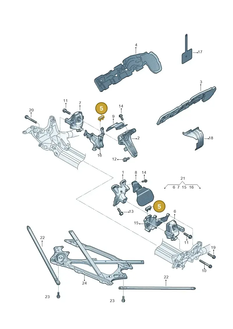 8K0199339N — Audi RS5 Cabrio (2012-2015) diagram 759199000, position 5