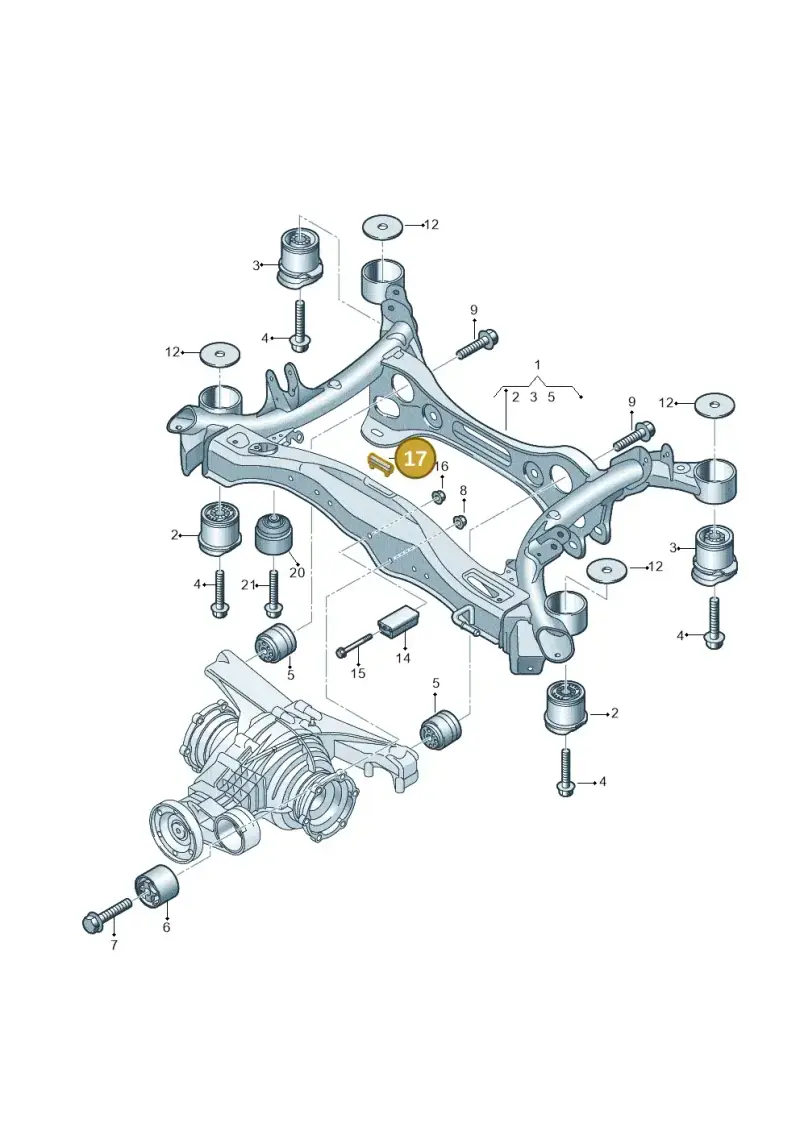 8K0199339N — Audi RS4 Avant (2017-) diagram 849505100, position 17